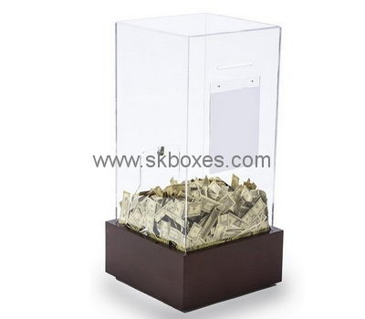 Customize perspex donation box BDB-241