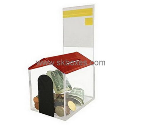 Customize perspex dog house donation box BDB-250