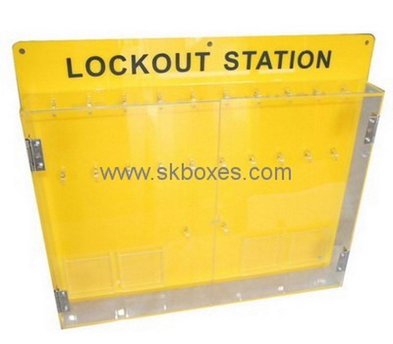 Customize acrylic lockout station cabinet BSC-062