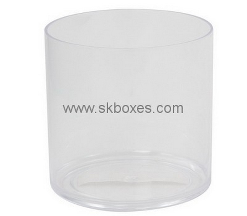 Customize lucite round box BDC-1136