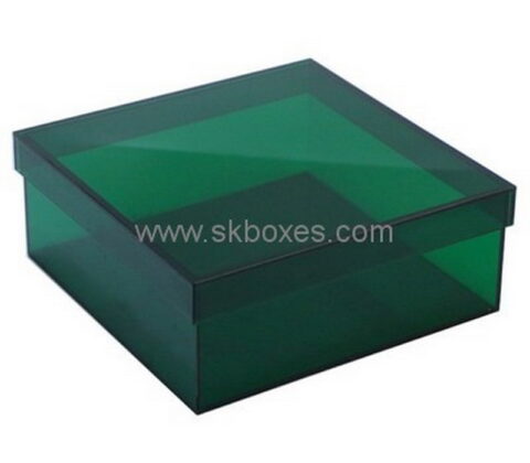 Customize acrylic 10x10 box with lid BDC-1276