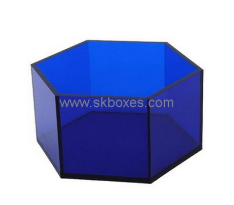 Customize acrylic hexagon box BDC-1344