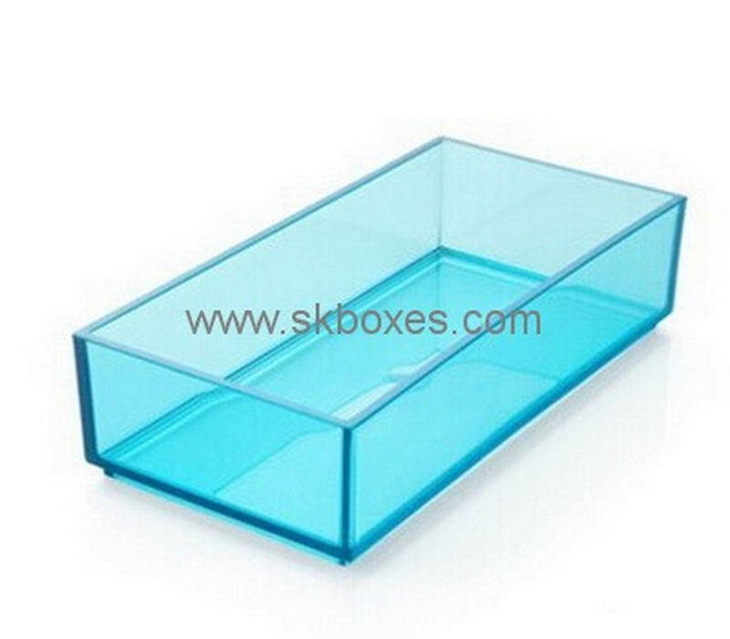 Customize blue perspex boxes BDC-1372