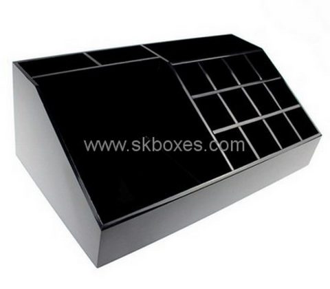 Customize black acrylic compartment box BDC-1468