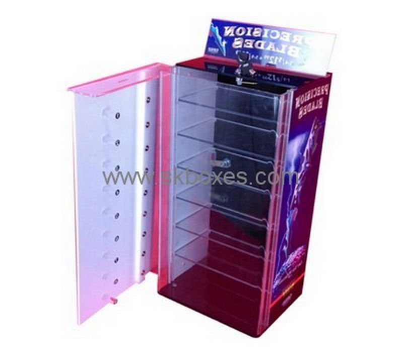 Customize lucite display cabinet with doors BDC-1497