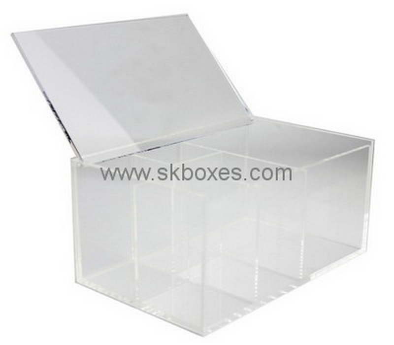 Customize acrylic compartment box with dividers BDC-1523