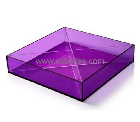 Customize purple perspex tray BDC-1583