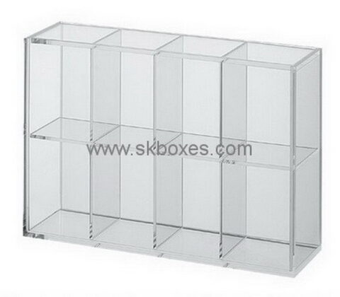 Customize lucite 8 compartment box BDC-1627