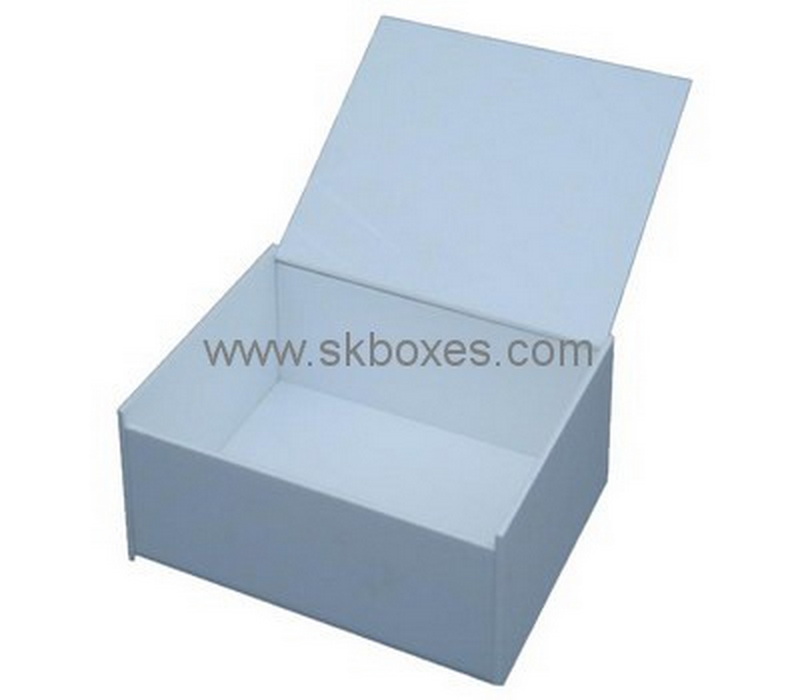 Customize acrylic small white box with lid BDC-1780