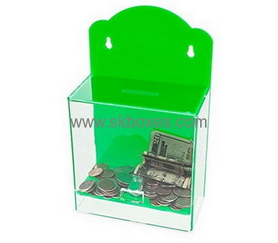 Custom acrylic locking donation box collection box charity charity collection boxes for sale BDB-026