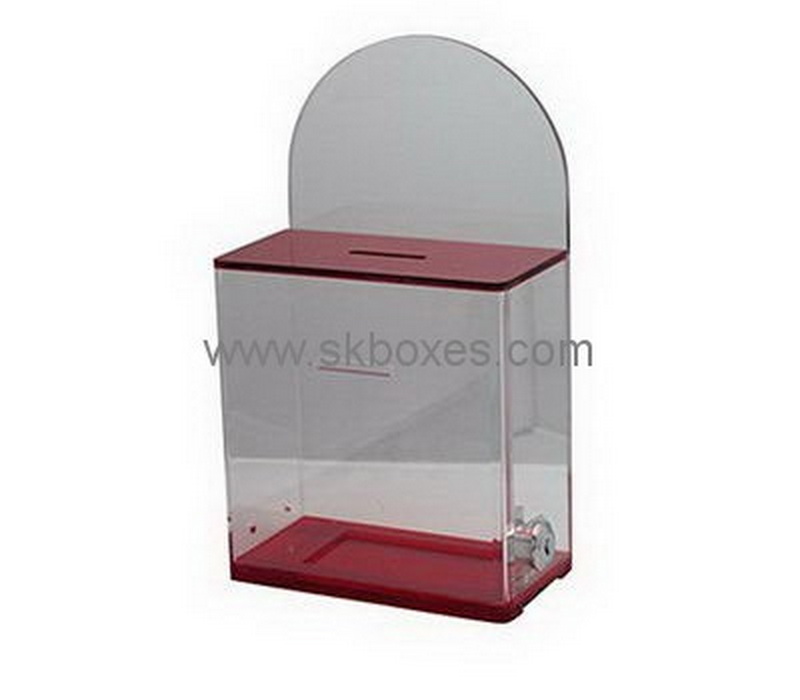 Small acrylic suggestion box with lock BBS-721