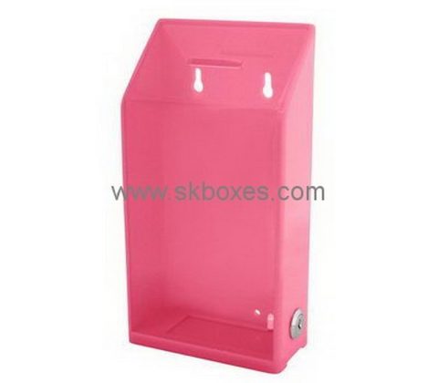 Wall pink acrylic suggestion box BBS-727