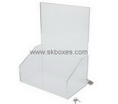 Custom small acrylic ballot box BBS-737