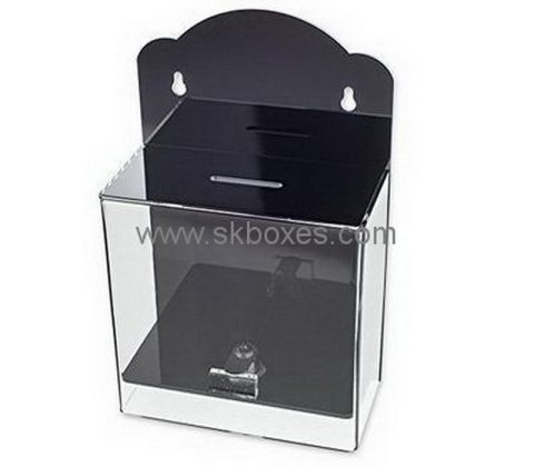 Customize wall mounted acrylic election box BBS-745