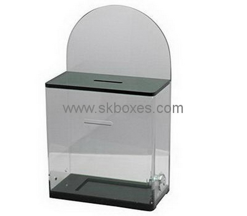 Customize small acrylic ballot box BBS-752