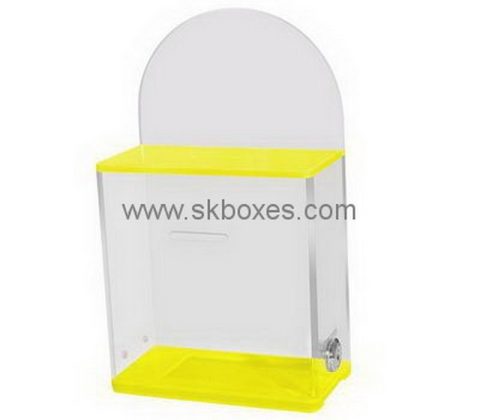 Customize small acrylic ballot box BBS-754