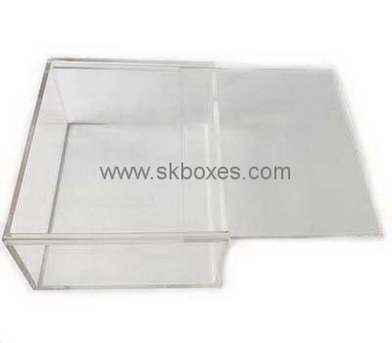 Acrylic box manufacturer custom plexiglass acrylic box with sliding lid BDC-705