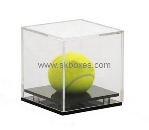 Custom acrylic tennis ball display case BDC-1886