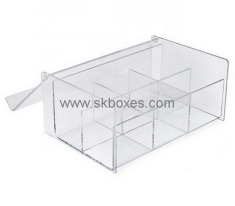 Custom clear acrylic 6 sections organizer BDC-1890