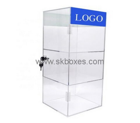 Custom 3 tiers acrylic locking display case BDC-1896