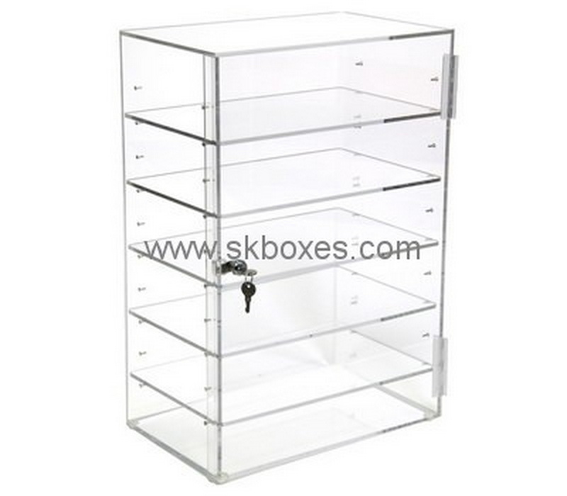 Custom acrylic shelf adjustable display cabinet BDC-1898