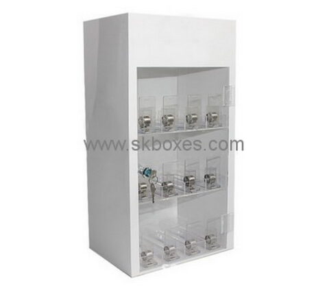 Custom retail acrylic locking display cabinet BDC-1916