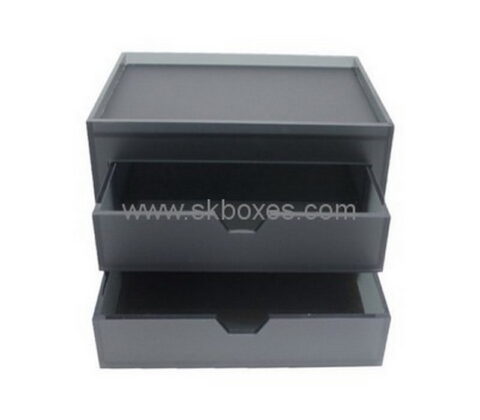 Custom black acrylic 2 drawers box BDC-1902