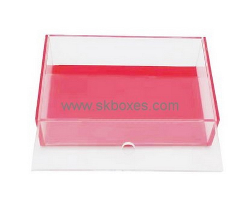 Custom acrylic single drawer box BDC-1903