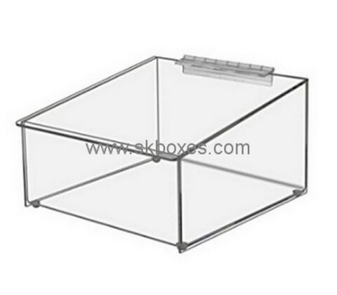 Custom slanted front acrylic display box BDC-1906