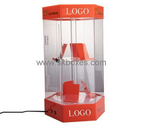 Custom hexagon acrylic phone display cabinet BDC-1917