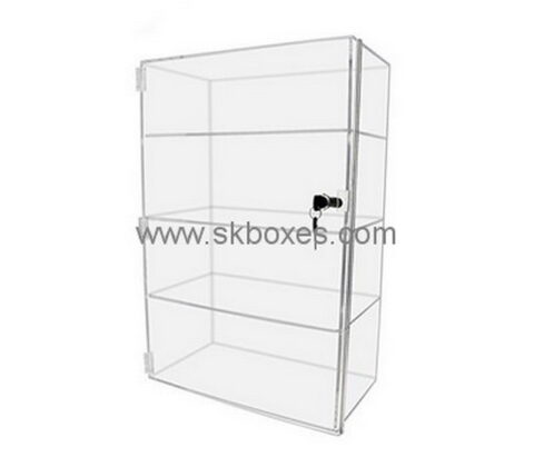 Custom clear acrylic lockable cabinet BDC-1962