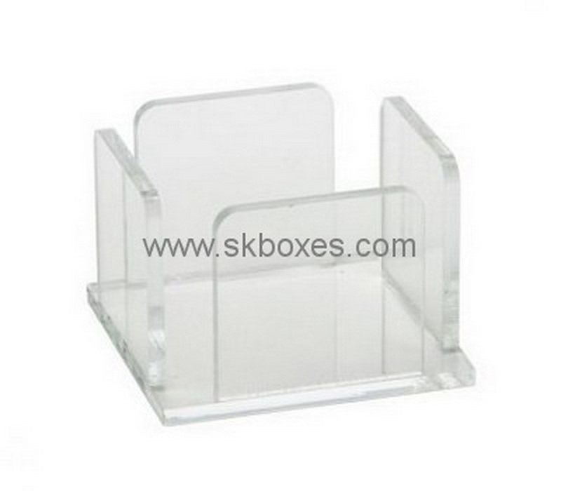 Custom clear acrylic note pad holder BDC-1970