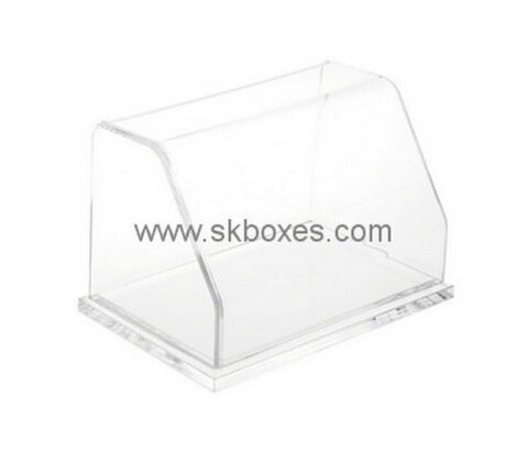 Custom front slanted clear acrylic display case BDC-1972