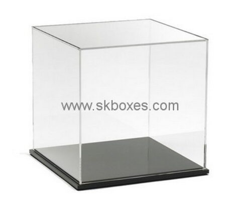 Custom 5 sided acrylic display case with black base BDC-1973