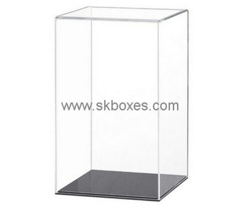 Custom 5 sided clear perspex display box with black base BDC-1978