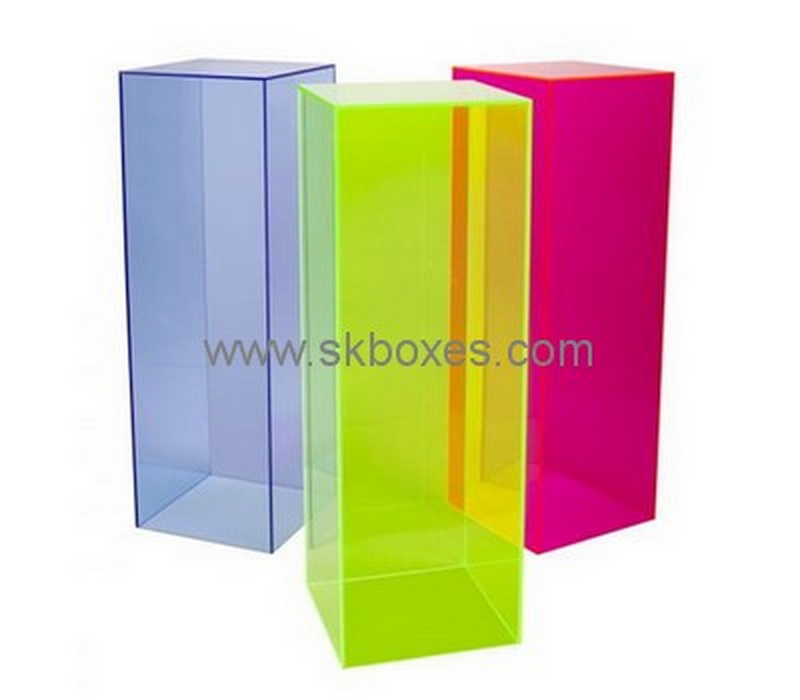 Custom tall color acrylic display box BDC-1984