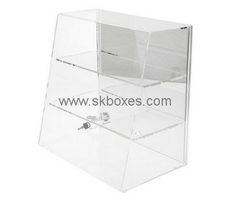 Custom 3 tiers front slanted acrylic cabinet BDC-1986