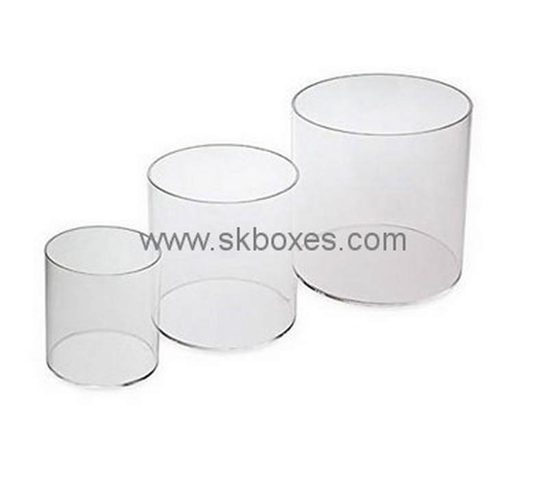 Custom round clear acrylic box BDC-1996