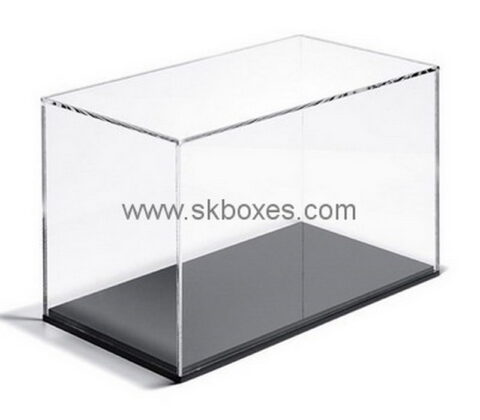 Custom 5 sided acrylic box with black base BDC-1999