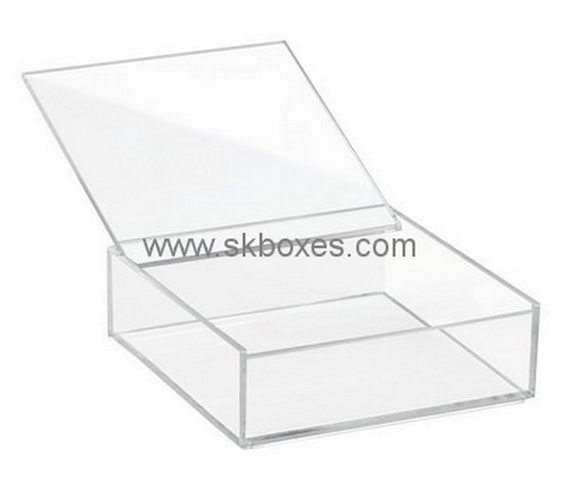 Custom flat clear acrylic box with lid BDC-2001