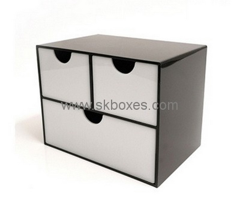 Custom acrylic 3 drawers box BDC-2028