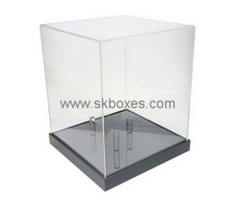 Custom acrylic display case with black base BDC-2033