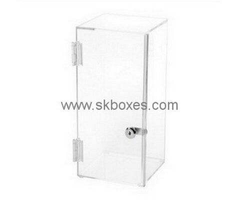 Custom clear acrylic lockable display case BDC-2032