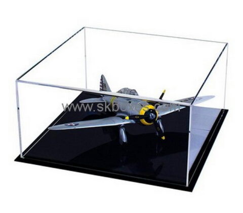 Custom acrylic airplane model display case BDC-2066