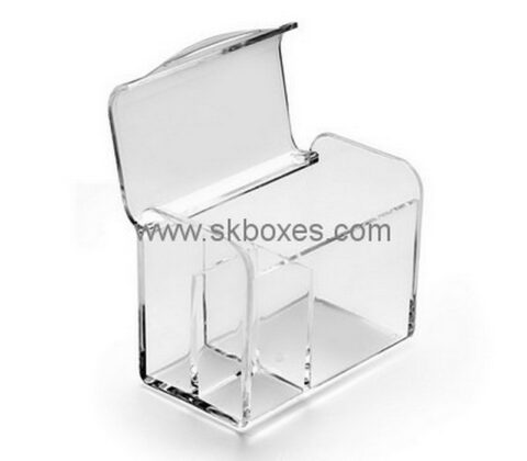 Custom clear acrylic box with hinge lid BDC-2076