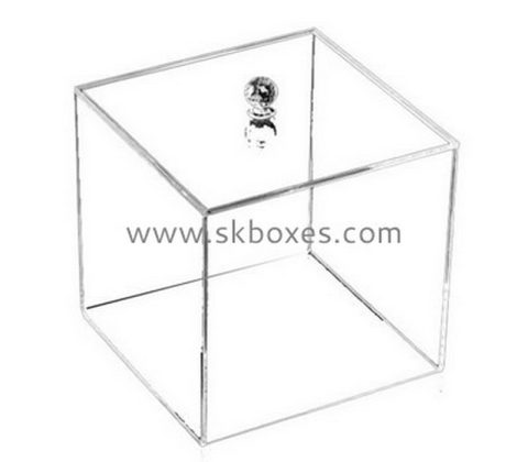 Custom square clear acrylic box BDC-2109