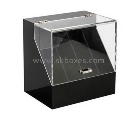 Custom 4 grids acrylic display case with lid BDC-2117