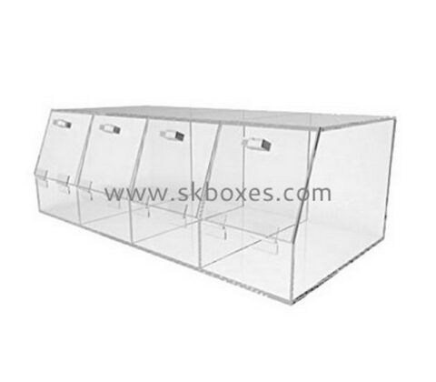 Custom 4 grids acrylic display case BDC-2129