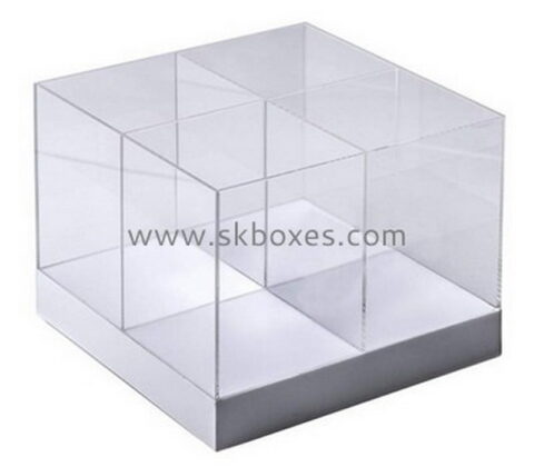 Custom 4 grids acrylic display case BDC-2146