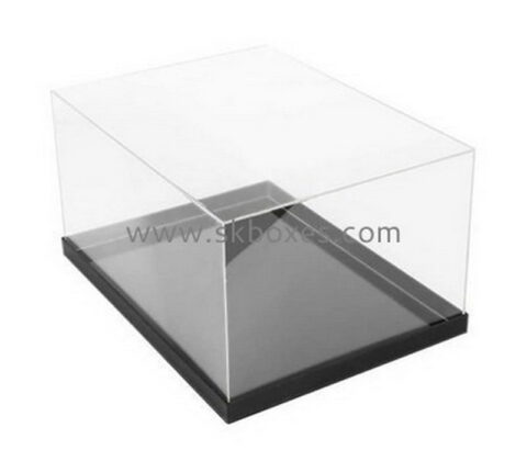 Custom acrylic display case with black base BDC-2153